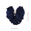 Uonlytech Hair Clip - 3pcs Bowknot Snood Net Barrette Hair Clip Bun Elastic Bowknot Decor for Women & Girls