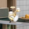 Miniature Drum, Mini Musical Instrument Drum Simulate Instrument Miniature Dollhouse Model Ornament Collection