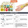 School Bus Temporary Tattoos Theme Birthday Party Decorations Favors Decor Supplies Cute 91 PCS Transportation Back To School Tattoo Stickers Gifts for Kids Girls Boys School Prizes Carnival Christmas