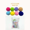 [CiaoPaws] 8 pcs 1.57 inch Pom Pom Balls Cat Toy - Slient and Safe for Cats' Indoor Playing and DIY Crafts (1.57"/4 cm, 8 Balls, Random Color)