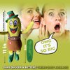 TheGag Annoying Yodeling Pickle Hilarious Plush Toy Singing Office Desk Stress Reliever-30 Seconds of Non Stop Yodeling-Not Your Average Sized Pickle