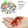 PINOWU Realistic Mini Wild Zoo Animals Figurines Toys 32 Pcs Gift Set for Education and Party Favors, Plastic Forest Safari Animals Lion, Hippo, Tiger, Bear, Elephant, Giraffe etc