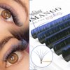Color Easy Fan Lashes 0.07 C Curl Ombre Blue Volume Lash Extensions 9-16mm Mixed Lash Tray Color Lashes Extension Self Fanning 2D-10D Volume Eyelash Extensions by CoMango