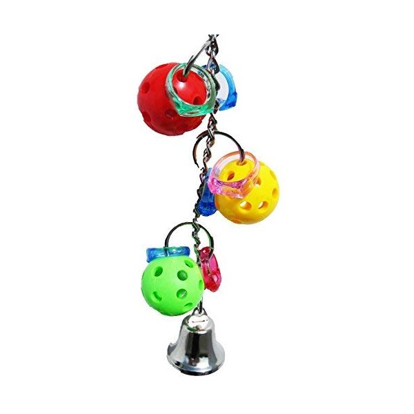 Bonka Bird Toys 1950 Jingle Balls Bird Toy Parrot cage Toys Cages Cockatiel Lovebird Parakeet
