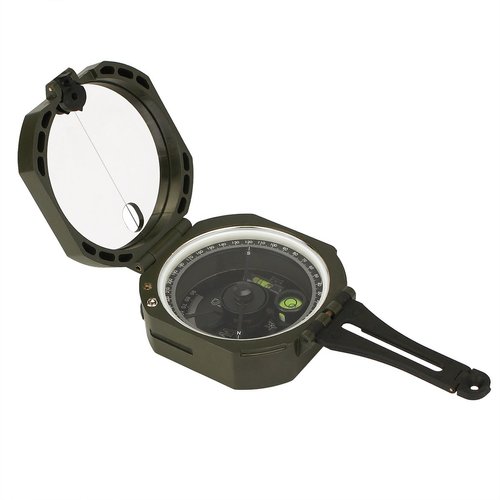 SVBONY Camping Military Compass Pocket Transit Multifunction Compass Lensatic Sighting Fluorescent Waterproof for Hunting Hiking with Carrying Case