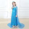 AHLPO Elsa Dress Princess Dress Up for Girls Halloween Cosplay Elsa Costume Snow Queen Fancy Dress Up Birthday Outfit