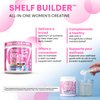 Creatine for Women | Creatine Monohydrate + BCAA Powder Myo-Inositol Collagen Biotin Hyaluronic Acid Folate L Glutamine Vitamin D3 Iron Zinc D-Chiro-Maca Digestion Shelf Builder by Clean Nutra