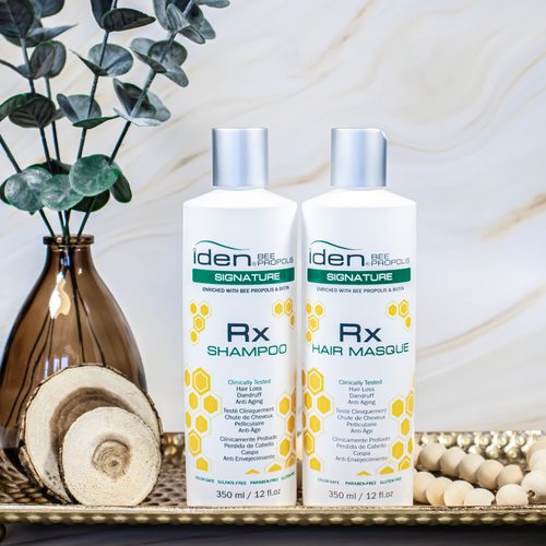 IDEN Bee Propolis Signature Rx Shampoo, Promotes Healthy Hair Growth, Saw Palmetto & Green Tea, 12 fl.oz