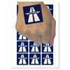 Autobahn German Road Sign Temporary Tattoo Water Resistant Fake Body Art Set Collection - 15 2" Tattoos (1 Sheet)