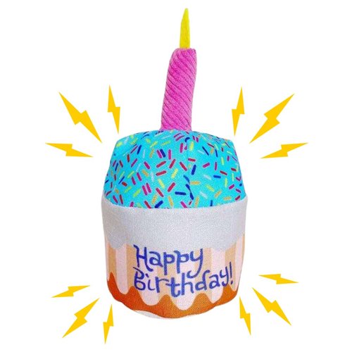 ROYALTY ESSENTIALS Pet Dog Birthday Cake Cupcake Plush Squeaker Toy Dog Cat Supplies Gifts Gift (Birthday Cake)
