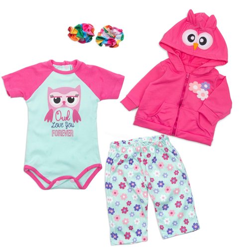 Reborn Baby Doll Clothes Red Bird Outfits Accessories for 22-24 Inch Reborn Newborn Baby Doll Clothes Reborn Toddler Doll Clothing