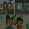 CHARLENT Glow in The Dark St Patrick's Day Temporary Tattoos for Kids - 100 Styles Luminous St. Patrick's Day Tattoos for Boys Girls Party Favors Goodie Bag Fillers
