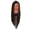 HairZtar 30" - 32 " Synthetic Fiber Mannequin Head Hairdresser Training Head Manikin Cosmetology Head (MIKE+C) (MEDIUM BROWN (MIKE+C))