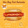 6 Pcs Giant Hot Dog Balloons, Food Foil Balloons Picnic Snacks BBQ Party Balloons Food Themed Balloons for Birthday Food Snacks BBQ Themed Party Decorations