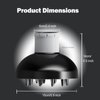 Universal Diffuser Hair Dryer Attachment:Hair Diffuser For Curly Hair,Curly Hair Diffuser,Black Hair Diffuser Attachment For Hair Dryer Nozzles From 1.7 To 2.1