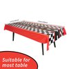 3pcs Race Car Tablecloth, Car Theme Birthday Decorations Supplies, Plastic Road Tablecloth, Rectangular Racetrack Tablecloth, Checkered Racetrack Table Runner TableCovers for Kids, 54 x 108 Inch