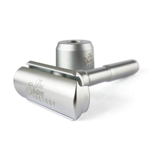 Shave Factory Premium Quality Adjustable Double Edge Safety Razor w/Magnetic Stand Chrome Finish