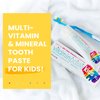 Vitaminpaste Kids Toothpaste with Daily Multivitamins B3, B5, B6, D, E, Xylitol, Calcium, Fluoride Free, Fresh Breath, Fights Tarter, Anti-Cavity, Safe to Swallow, 4.1oz, Bubble Gum Flavor, 4-Pack