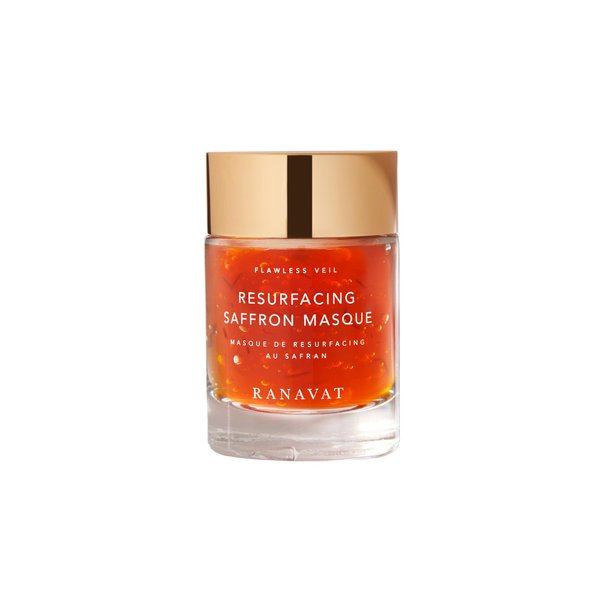 RANAVAT Resurfacing Saffron AHA Face Exfoliator - 2 Minute Exfoliating Face Mask for Dullness & Dry Skin - Improves Luminosity With Saffron, Papaya & Lotus Seed (1.7 oz)