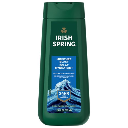 Irish Spring Moisture Blast Body Wash for Men, 20 Oz