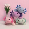 11.02 inch Plush Axolotl Stuffed Animal, Axolotl Plush Toys, Cute Stuffed Cotton Plush Pillow Kawaii Salamander Gifts for Girls & Boys, Plushies has (Purple Axolotl)