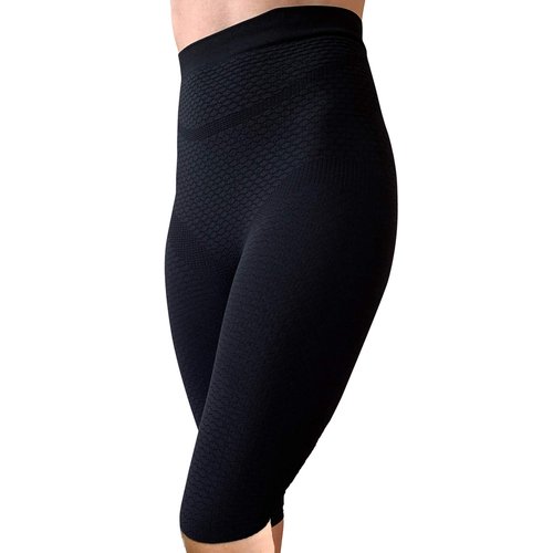 Bioflect® Compression Shorts with Bio Ceramic Micro-Massage Knit- for Support and Comfort - 4XL Black