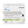McKesson True METRIX PRO Professional Monitoring Blood Glucose Test Strips - No Coding, Triple Sense Technology, Multiple Patient Use - Vials of Strips, 100 Strips, 4 Packs, 400 Total