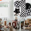 40 Inch Checkered Number Balloon 1 Black and White Race Car Birthday Balloons Baby Hippie Smile Party One Happy Dude Balloons Shower Boys 1st Birthday Race Car Theme Party Decor Supplies 5 Pcs