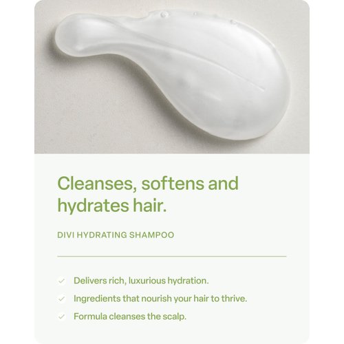 divi Moisturizing Shampoo for Women and Men - Gently Cleanses and Removes Scalp Buildup - Hydrates, Strengthens, and Nourishes Hair - Vegan, Cruelty-Free, Paraben-Free - Travel Size, 2 Fl Oz