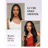 LUVME Yaki Straight Clip in Hair Extensions Real Human Hair For Women 100% Unprocessed Brazilian Virgin Hair clip ins Natural Black Hair Extensions 135g 9pcs 16 Inch