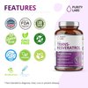Purity Labs Pure Trans-Resveratrol Supplement + Quercetin 1500mg, Vegan Supplements for Heart, Skin Hair Nails, Anti Aging Antioxidant Supplement 90ct