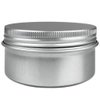 Beauticom® Aluminum Silver Tin Metal Storage Containers with Screwtop Lids for DIY Beauty, Cosmetics, Accessories, Travel and More! (12 Pieces, 80G)