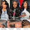 Mayouda Black Body Wave 13X4 hd Lace Front Wig Pre Plucked HD Lace Synthetic Wigs For Black Women Beginner Friendly Long Body Wavy Lace Front Black Synthetic Lace Front Wig
