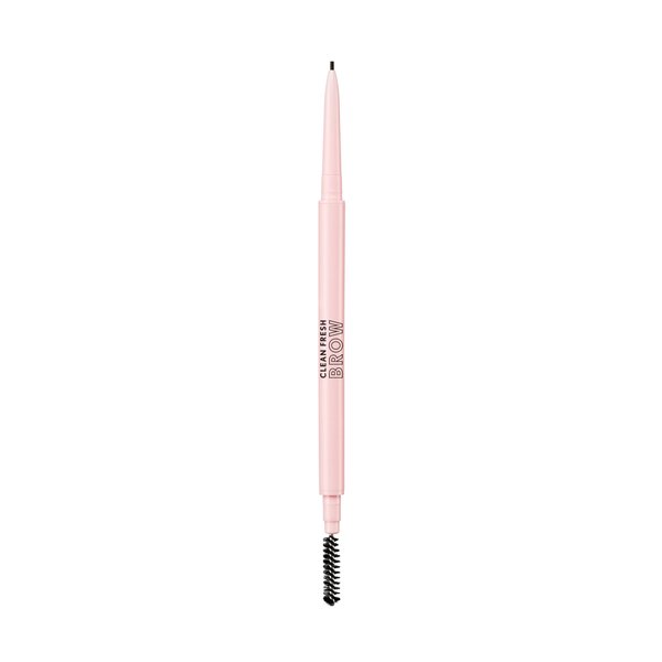 Covergirl Clean Fresh Brow Nano, 700 Black Brown, Eyebrow Pencil, Ultra-Precise Tip, Waterproof, Transfer-Resistant, Built-In Spoolie, Vegan Formula, 0.001oz