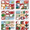 108 PCS Christmas Stickers Labels, Christmas Name Gift Labels Xmas Gift Tag Stickers Paper Label Stickers Christmas Self-Adhesive Stickers for Present Party Bags Cards Envelope