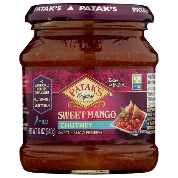 Patak's Sweet Mango Chutney, 12 Fl Oz