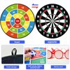 29 Inches Double-Sided Kids Dart Board Set, Boys Toys Double Sided Dartboards with 20 Sticky Balls, 8 Darts, Indoor Outdoor Party Games Toys Gifts for 12+ Year Old Boy Girl and Adult