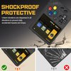 SKRVGOJFG Silicone Case for Miyoo Mini V4 Handheld Game Console, Anti-Slip, Shock Proof, Soft Protective Case for Miyoo Mini V4 with Lanyard - Black