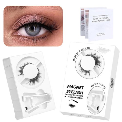 Magnetic Eyelashes with Applicator,Magnetic Eyelashes,Magnetic Eyelashes Natural Look,Krafty Magnetic Eyelashes,Eyelashes Magnetic Lashes(EA09)