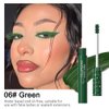 Green Lash Mascara, Waterproof Long lasting Charming Voluminous Cruelty Free Vegan Green Eye Makeup (Green)