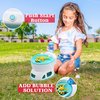 JOYIN Bubble Machine Automatic Bubble Gun Blower Blaster Toilet with 4oz Bubble Solution for Kids, Bubble Blower for Bubble Party Favors, Summer Toy, Birthday, Outdoor & Indoor Activity, Easter