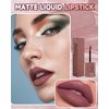 Caedelfly Matte Liquid Lipstick Waterproof for Women,Highly Pigmented Color Lip Stain Tint Longwear Non-Stick Cup Lip Gloss, Up to 16H Wear Superstay Vinyl Lip Stick Red Lipcolor Makeup,Pink-03