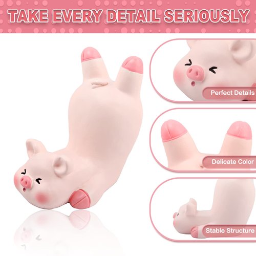 Seninda Cute Phone Holder Lovely Pink Pig Cellphone Desk Stand Animal Desktop Accessories Office Decor (Shape D)