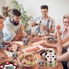 50PCS Casino Party Supplies Poker Party Tableware Set,Include Straw Paper Cups Plates and Napkins Set Disposable Party Supplies Decorations for Birthday Weddings Party Supplies