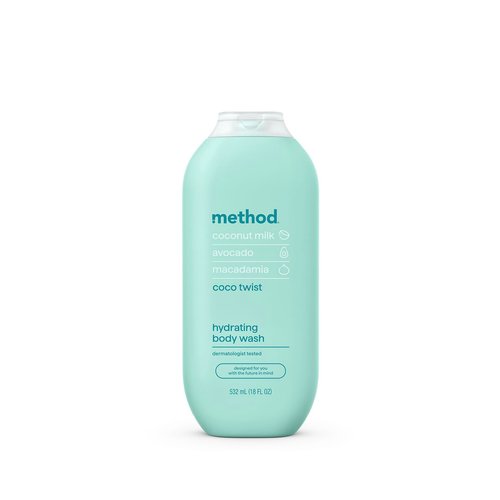 Method Body Wash, Coco Twist, Coconut Milk + Avocado + Macadamia notes, 18oz