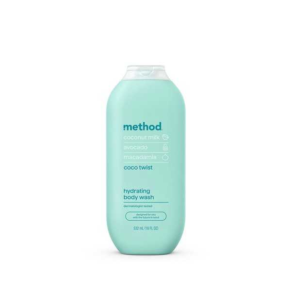 Method Body Wash, Coco Twist, Coconut Milk + Avocado + Macadamia notes, 18oz