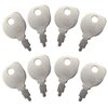 Universal Lawn Mower Key 430 691959 Replacement for Lawn Mower Briggs & Stratton AYP MTD Scag Toro Exmark Riding Lawnmowers(Pack of 8)