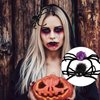 2 Pack Halloween Hair Clips for Women Girls Halloween Spider Hair Clips Spider Web Hair Barrettes Black Horror Hairpins Spooky Alligator Duckbill Hair Pins Halloween Cosplay Costume Hair Accessories