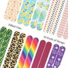 20 Pieces Nail File Emery Boards Nail Buffer File Nail Tools for Women Girls