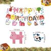 Farm Animals Theme Party Decorations One Number Balloons Farm Barn Animals Backdrop Banner Farmhouse Animals Decor Party Farm Animal Balloons 1st Birthday Party